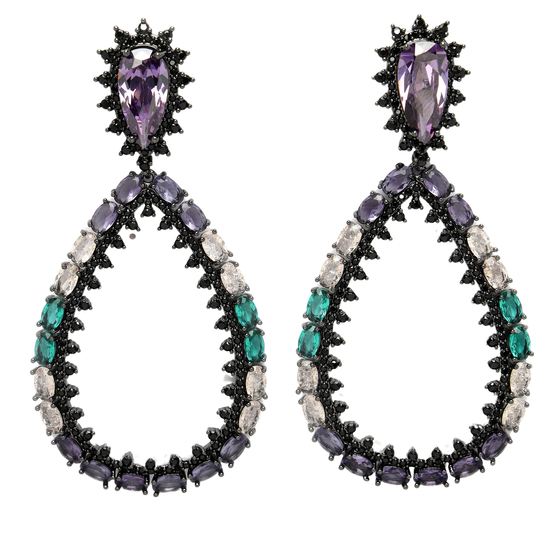 AGP PARIS Womens Diva Collection Gleaming Raindrop Earrings