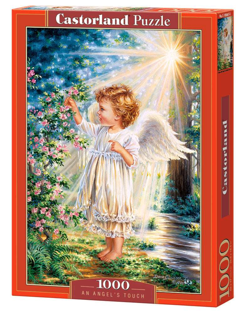 CASTORLAND 1000 Piece Jigsaw Puzzle, An Angel's Touch, Sweet Cherub, Dona Gelsinger, C-103867-2