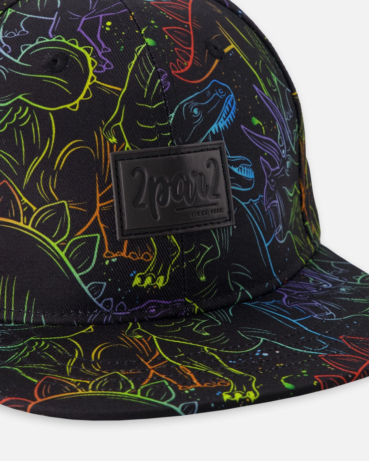 Deux par Deux Boys Cap Dinosaur Print