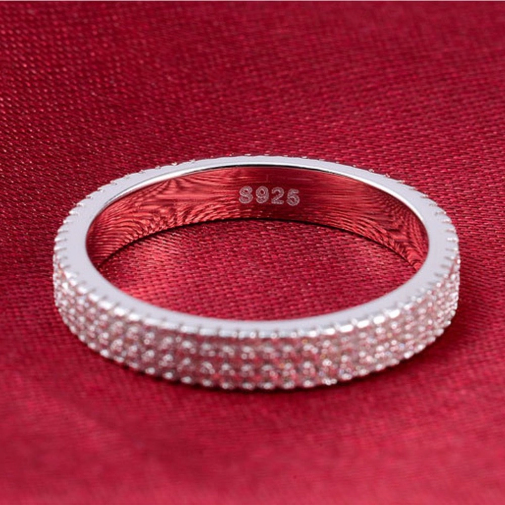 Brilliant Zirconia Finger Ring Female Engagement Ceremony Accessories