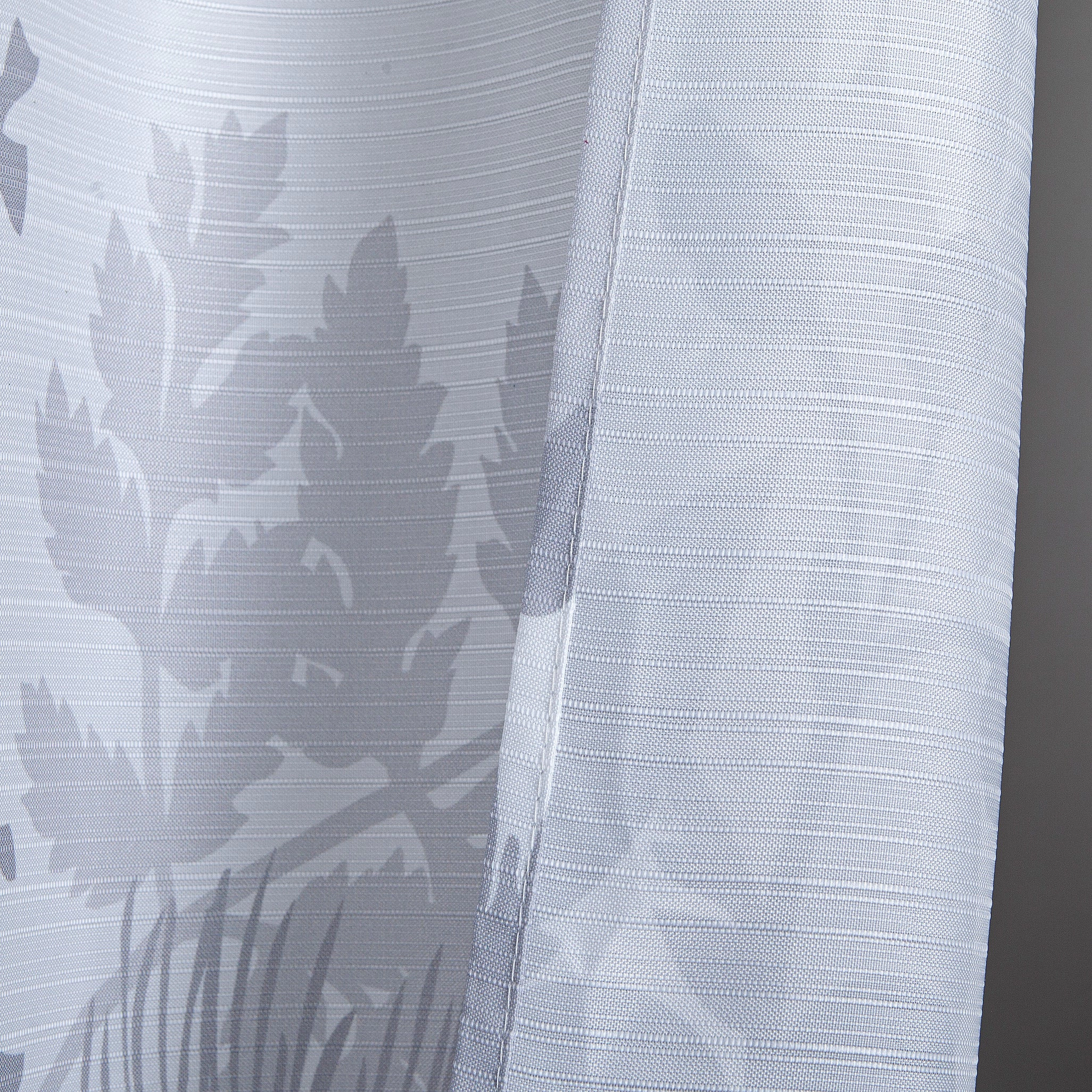 Dainty Home Floral Field Printed Fabric 3D Designed Textured Fabric Shower Curtain 70" x 72"