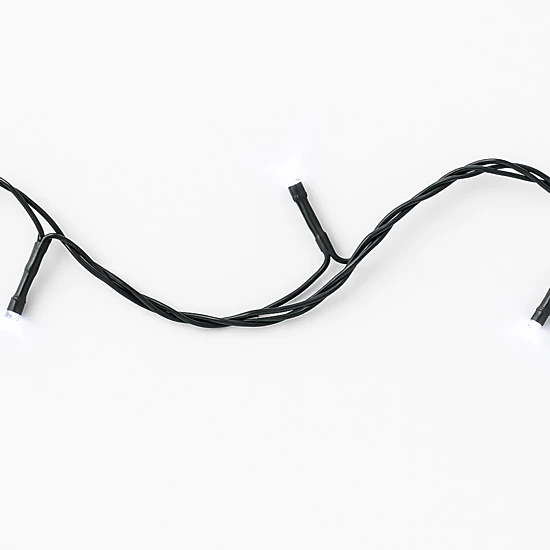 Elegani 100 LED Cool White String Lights 32 ft with Green Wire and ...