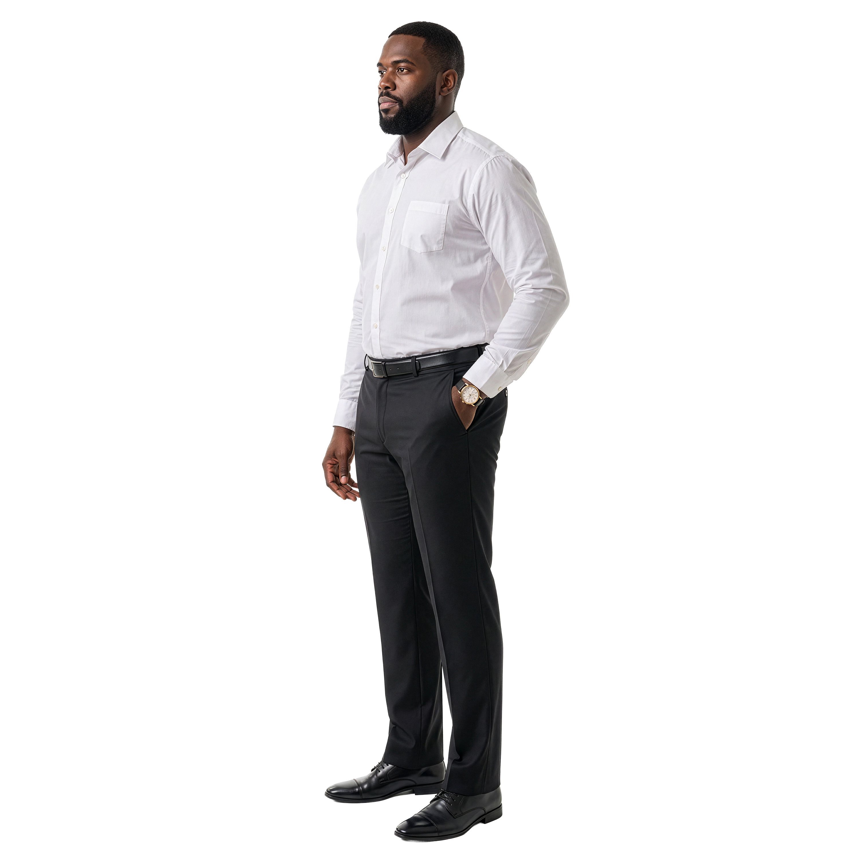 Zegarie Unhemmed Men's Tailored Fit Suit Separates Pants Only, Open Bottom