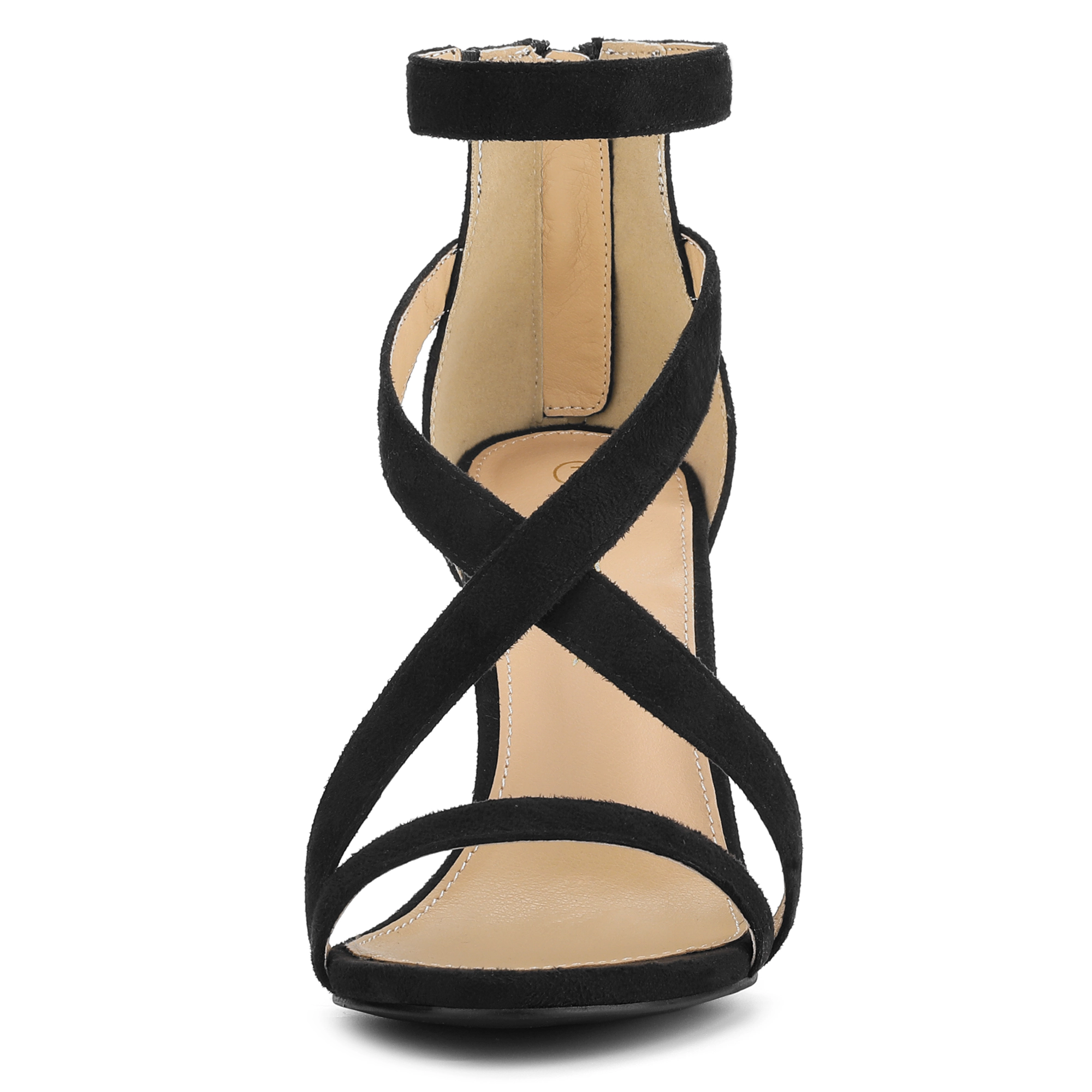 BLISSFUL STEP Women's Stiletto Heel Ankle Strap Sandals