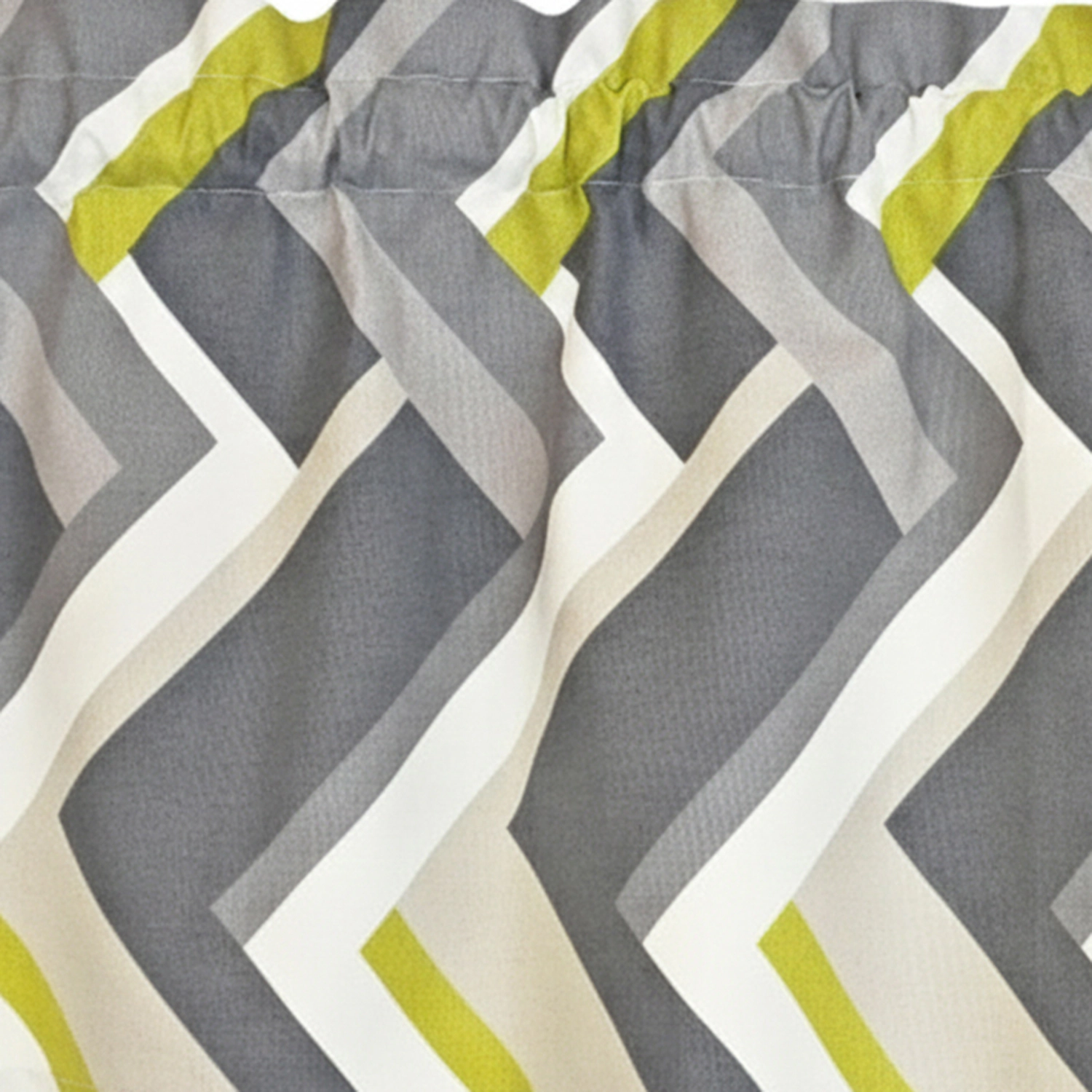 RLF Home 100% Cotton High Quality Legit Tailored Window Valance with 1.5" Rod Pocket 50" W X 12" L Gray