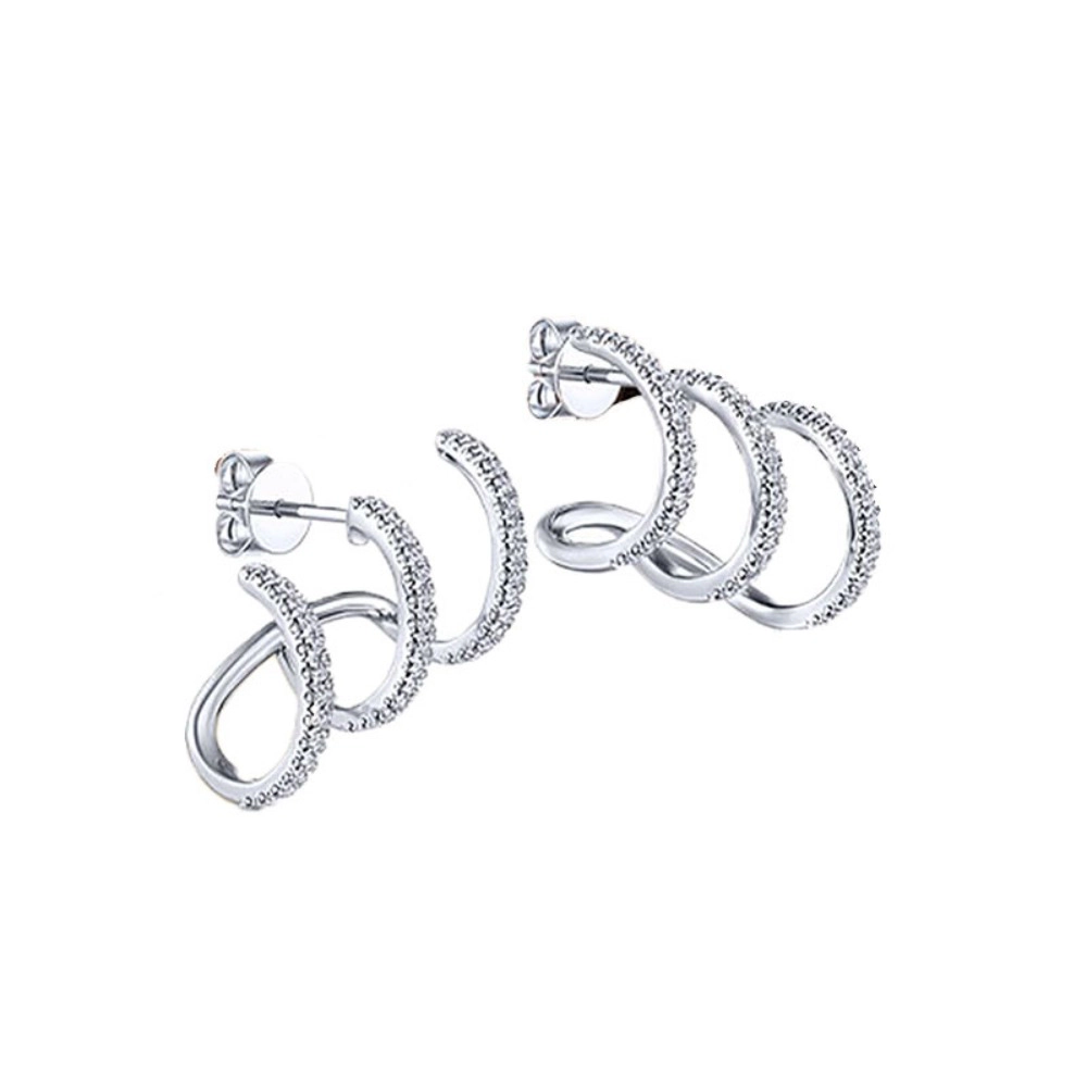 Women Dainty Eternity Zircon Clip Earring