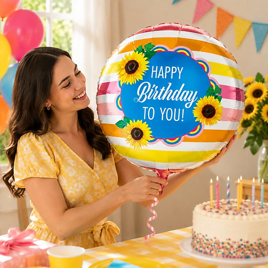 LoonBalloon Multicolor Graduation Cap Foil Balloons, 5 Pack, Color ...