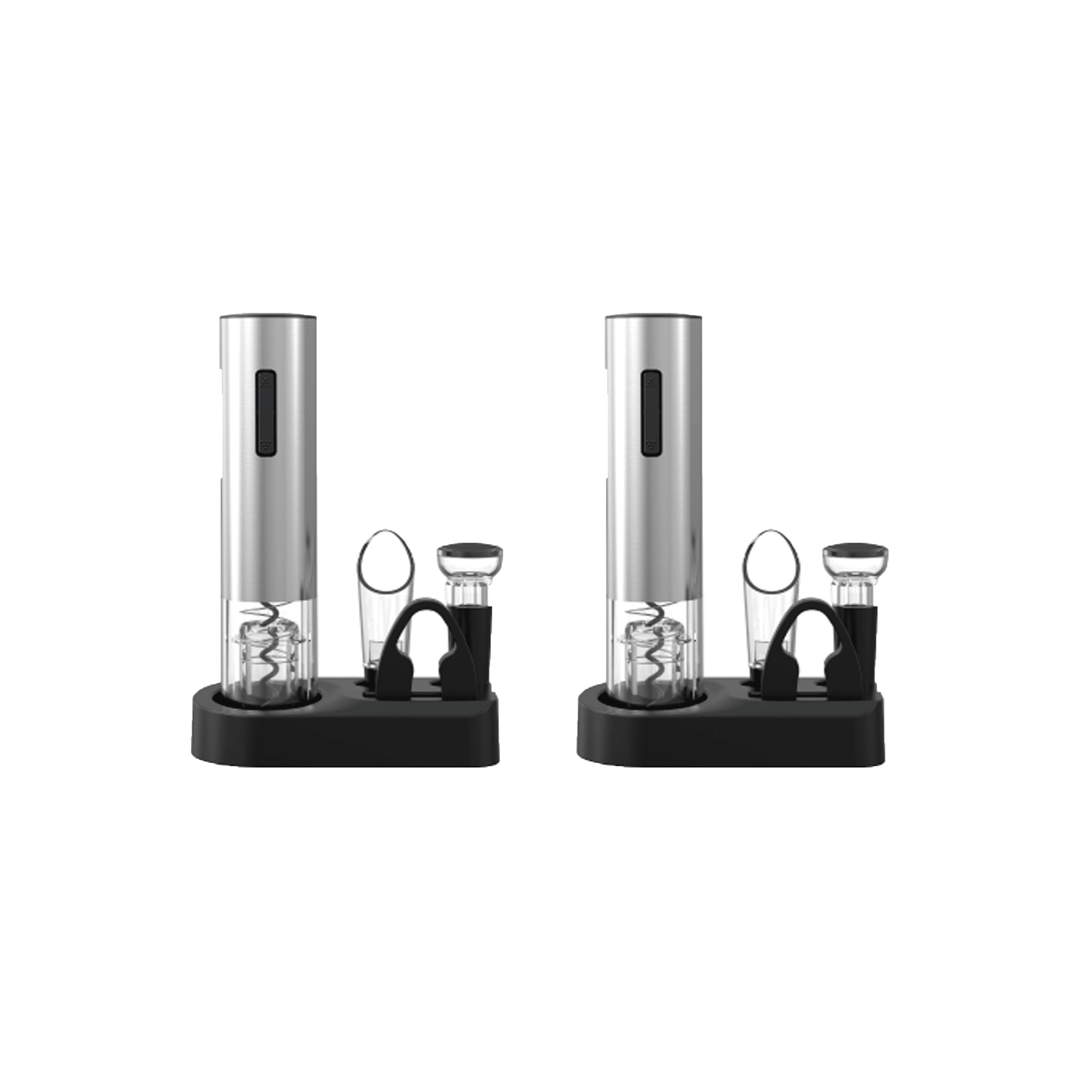Pursonic 5-Piece Electric Wine Opener Set – 2 PACK Bundle