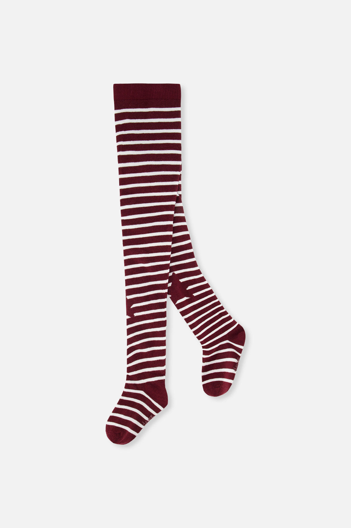 Deux par Deux Girls Star Knee Striped Knit Tights