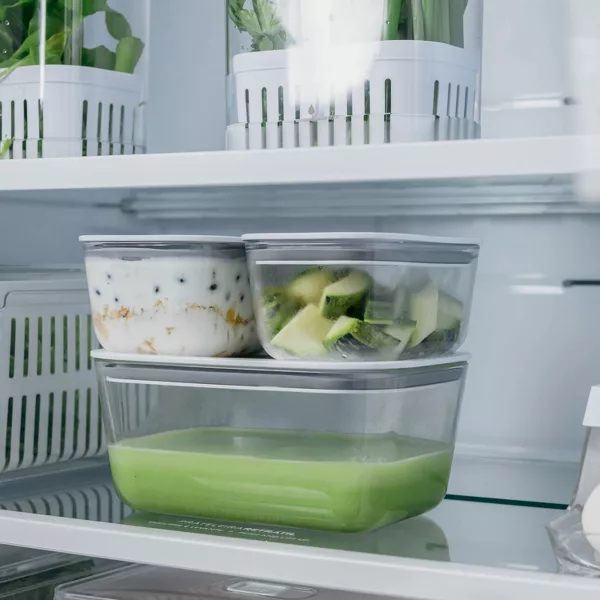 OU Glass Food Storage Container Set 36pc, Airtight Leak Proof Lids w/ Microwave Valve, Microwave Freezer Dishwasher Safe