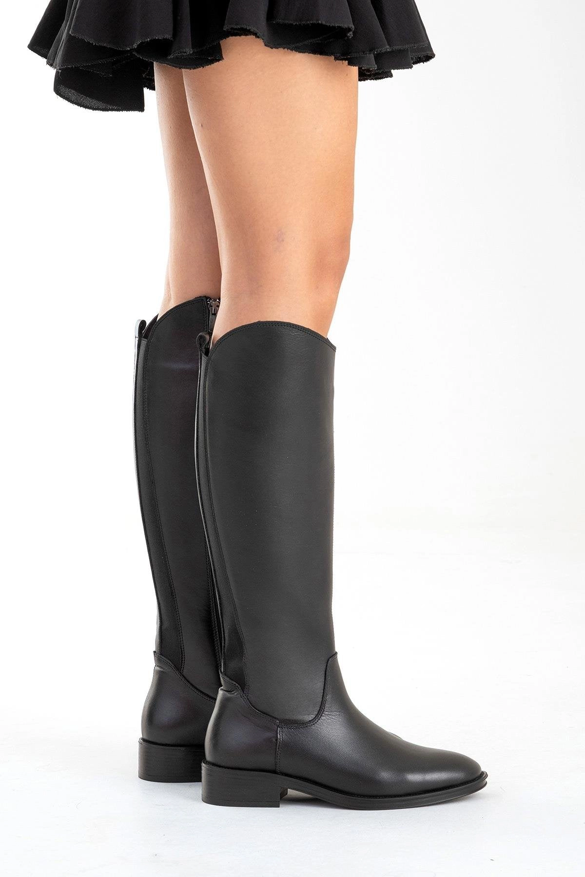 Forever & Always Womens Ruiz Leather Knee High Boots