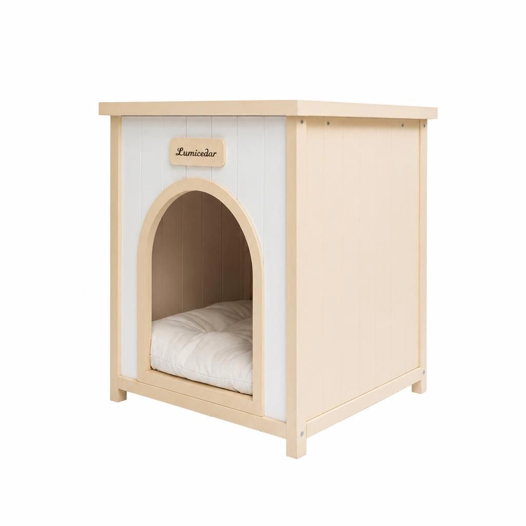 Ifmall Solid Wood Raised Pet Bed