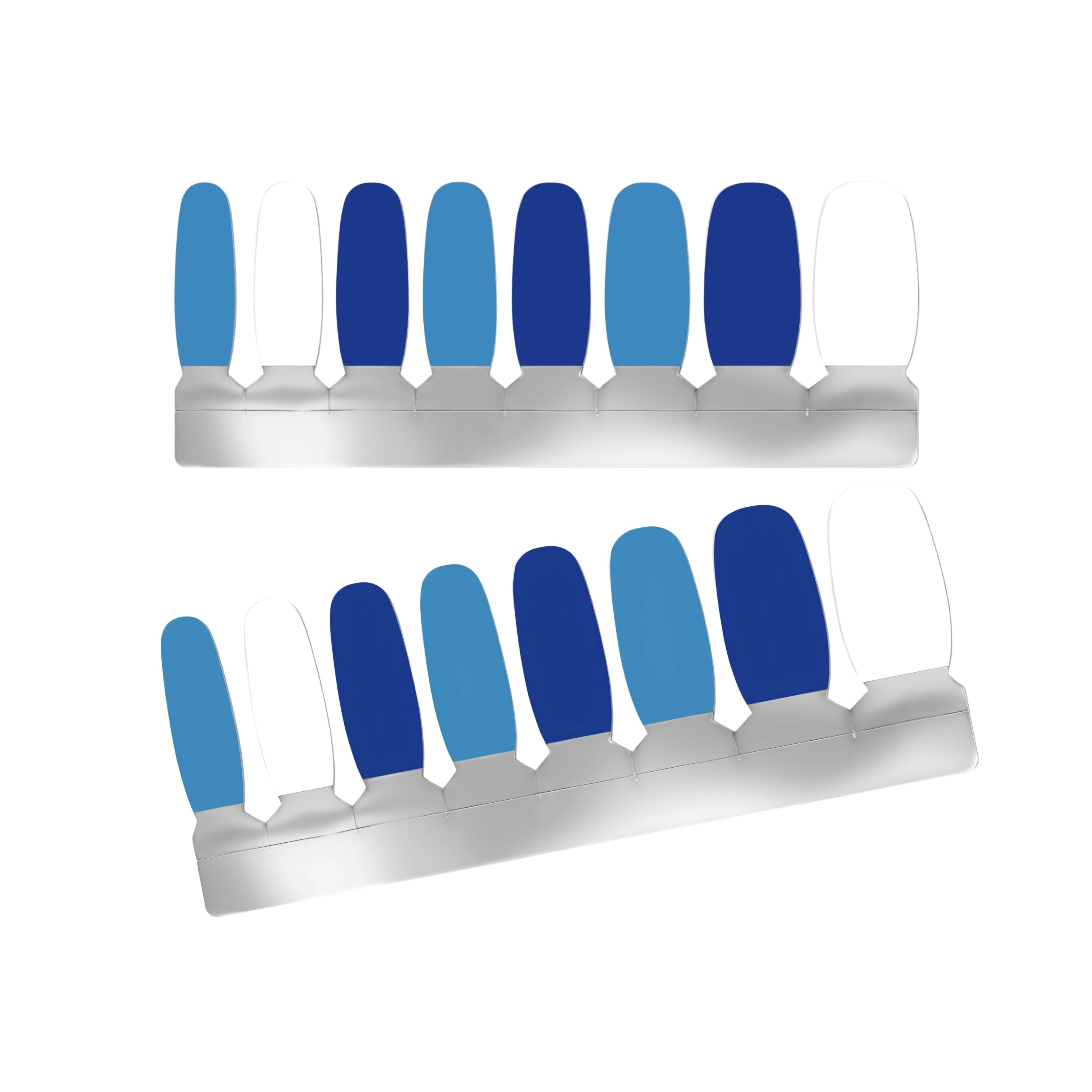 XPNail Women's Nail Polish Strips Blue Mixed 16ct