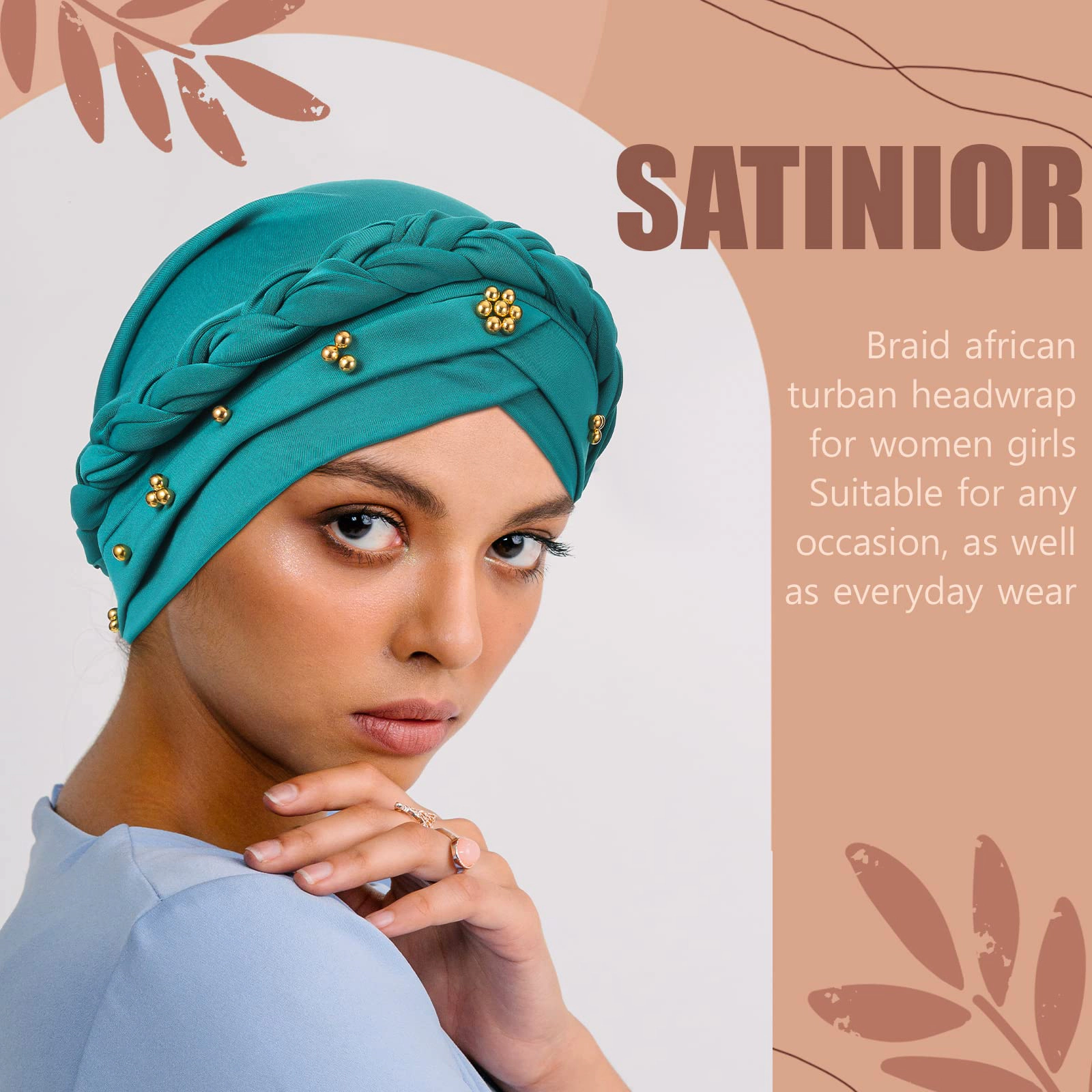 PIGFDK 6 Turbans Head Wraps For Women