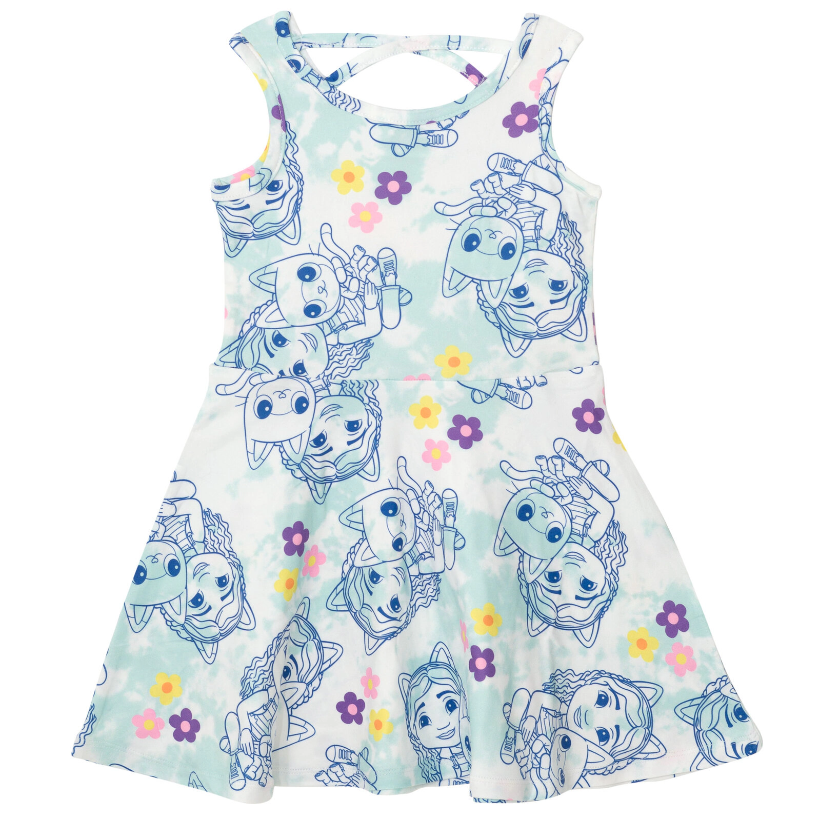 Dreamworks Gabby's Dollhouse Girls' Sleeveless Skater Dresses