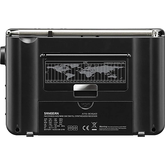 SANGEAN ATS-909X2 Multi-Band World Receiver - FM/SW/MW/LW/Air with SSB and Memory Presets