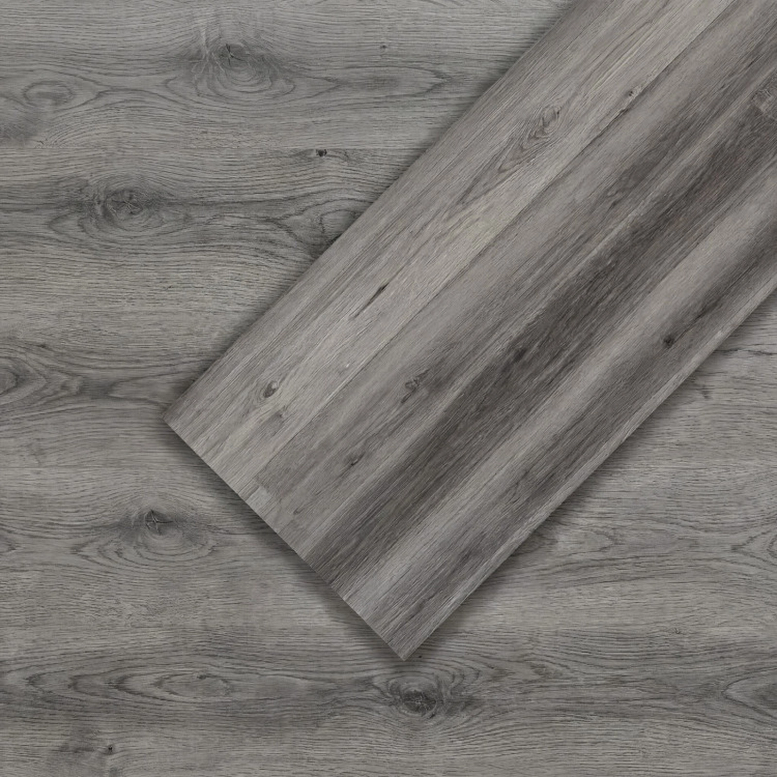 SUGIFT Waterproof 3D Wood Grain Floor Mat 36-sq.ft Coverage Rustic Brown/Gray