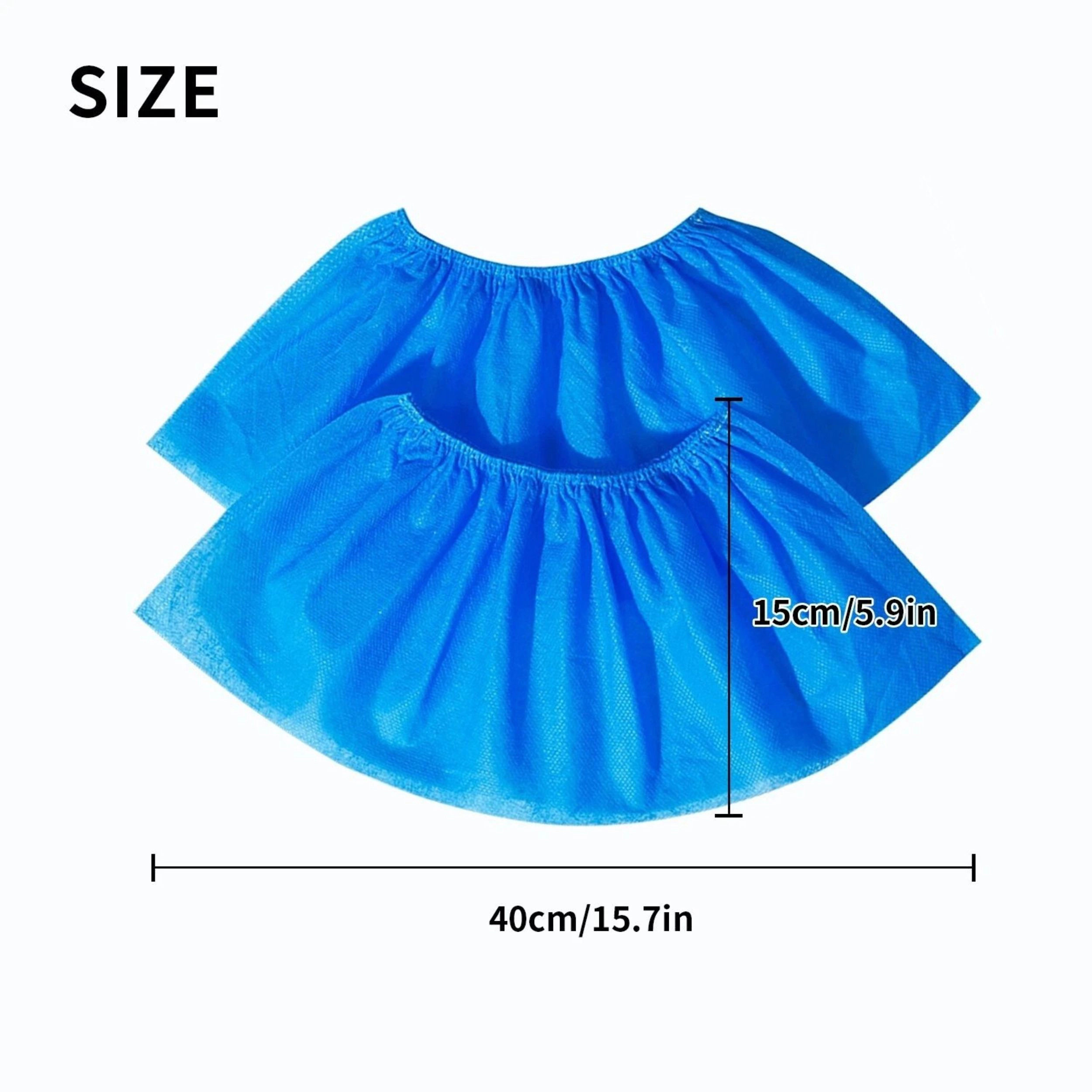 Home Collection Disposable Nonwoven Shoe Covers Non Slip 100 Count 50 Pairs