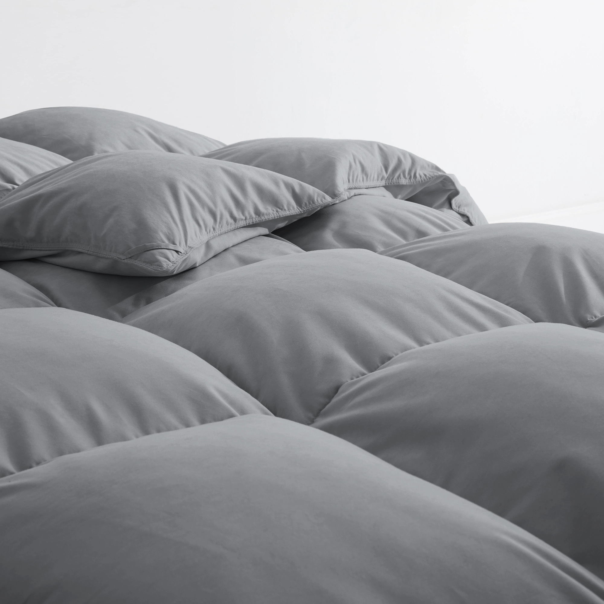 PEACENEST Winter Warm Feather Fiber Comforter Plush Cozy Bedding Insert