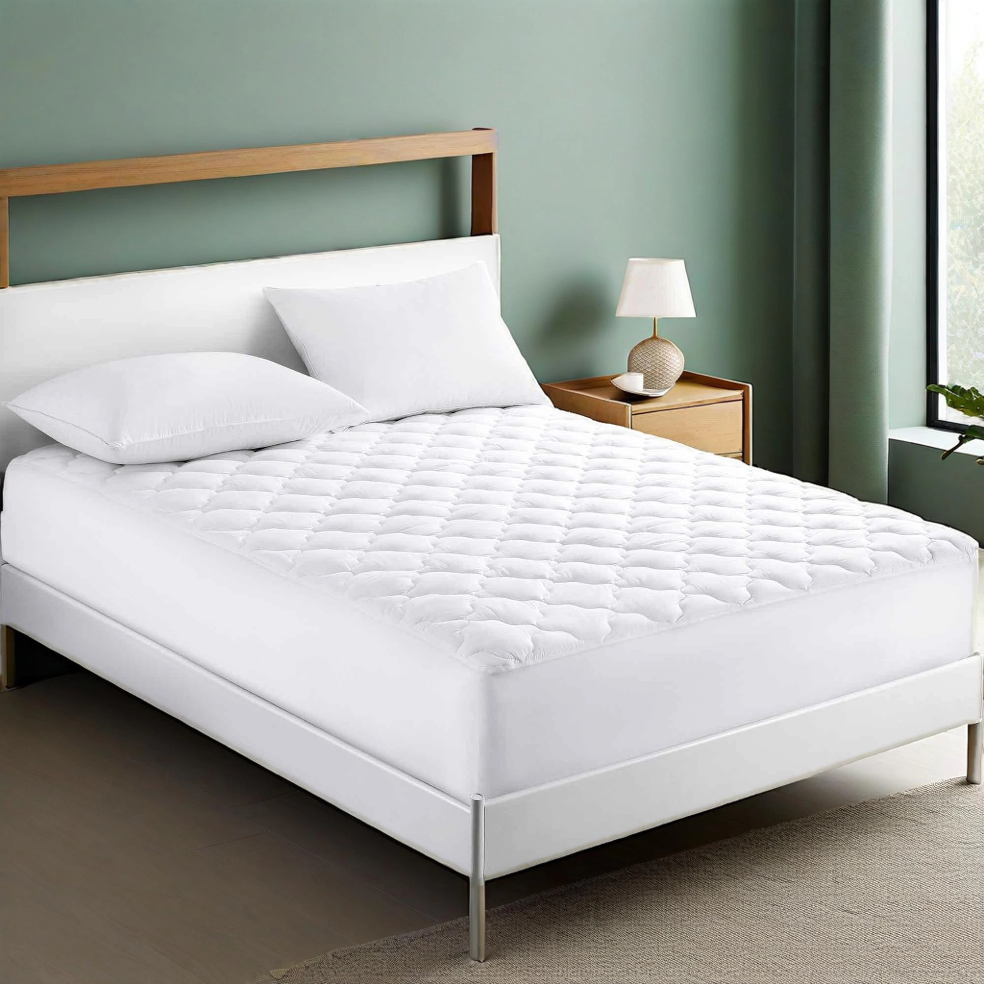 Unikome Quilted Mattress Pad – Deep Pocket up to 18"