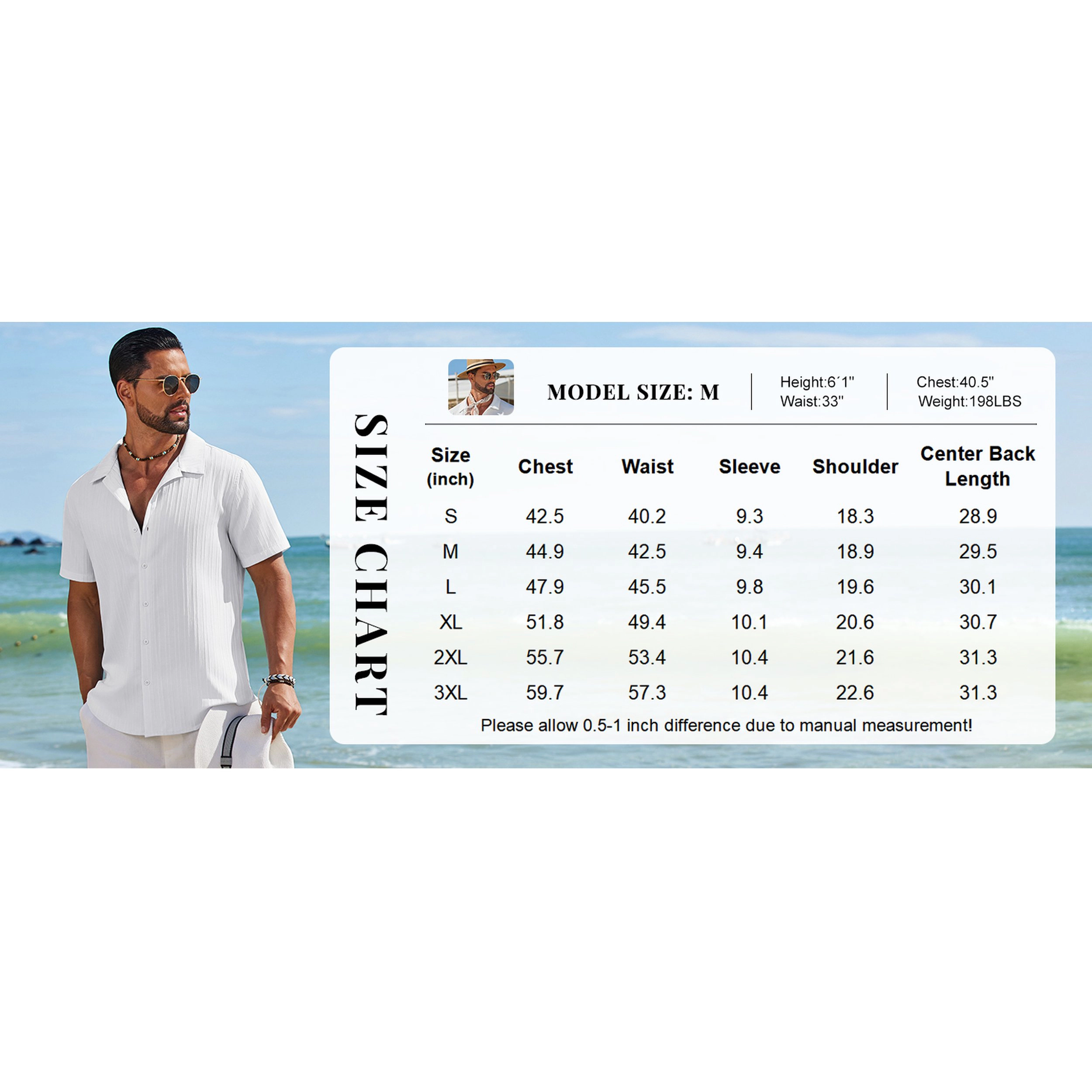 COOFANDY Men's Regular Fit Short Sleeve Camp Shirt