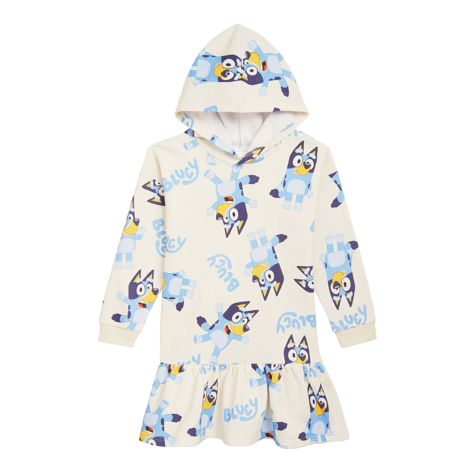 Bluey Girls' Fleece Hooded Dress