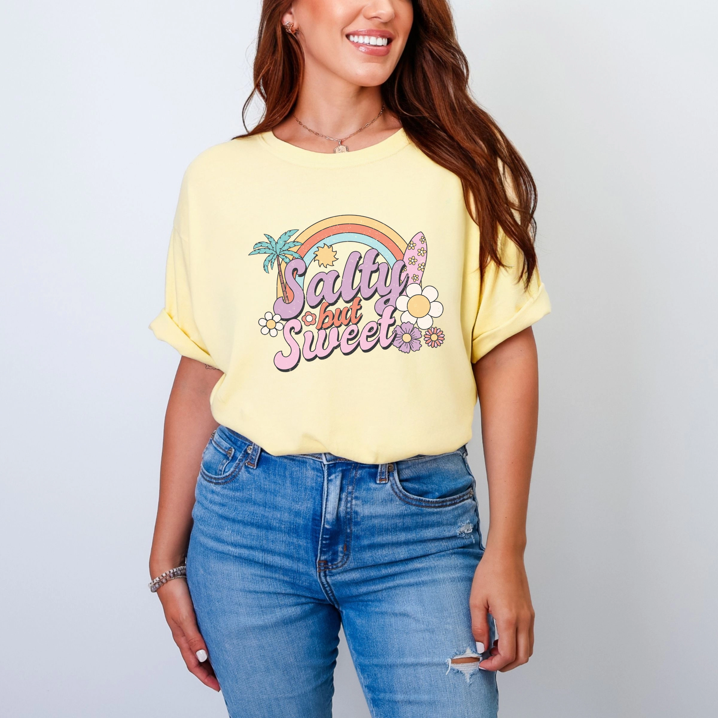Simply Sage Market - Salty But Sweet Women's Garment Dyed Graphic T-Shirt
