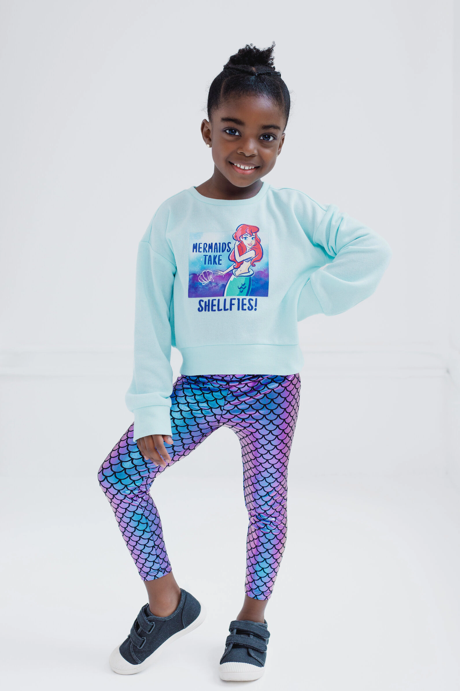 Disney Girls' Fleece Sweatshirt and Leggings Set