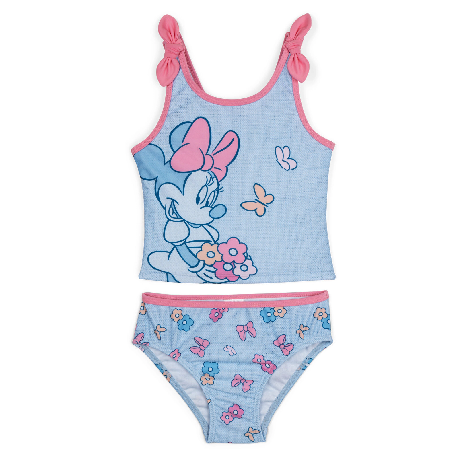 Disney Minnie Mouse Girls' 2-Piece Tankini and Bikini Set