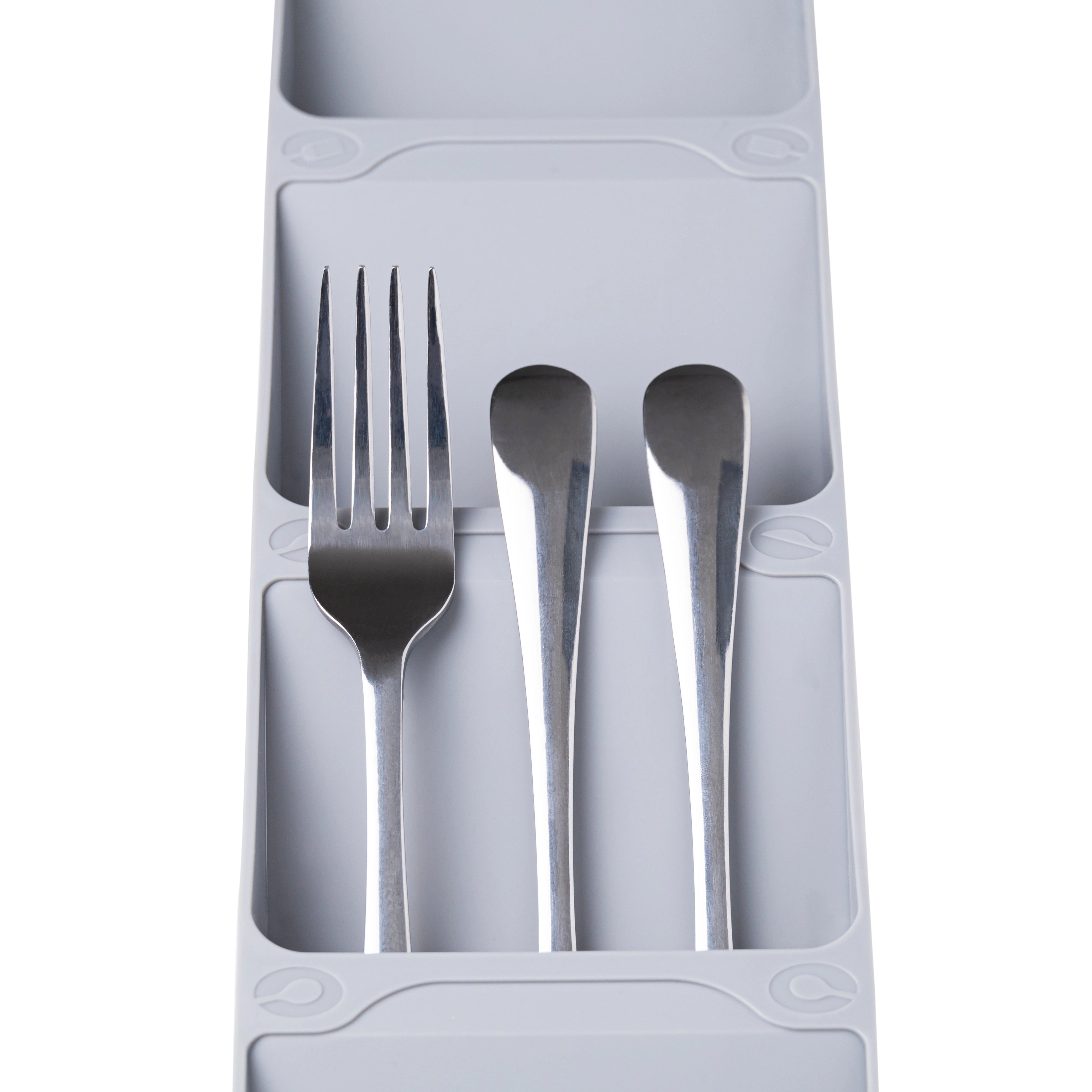 Cheer Collection Kitchen Drawer Cutlery Organizer - Compact Space Saving Tray