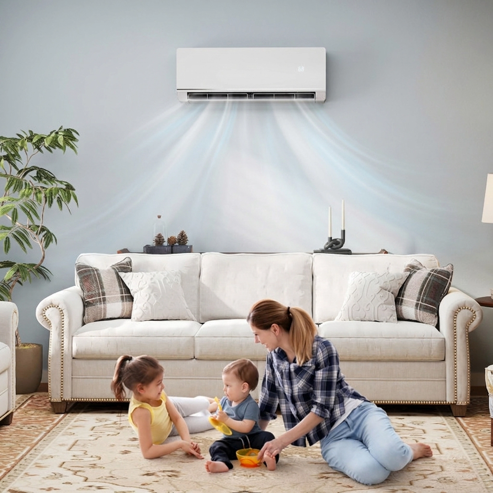 SUGIFT 12000-BTU 24-SEER2 208-230V 750-sq ft Ductless Mini Split Heat Pump Air Conditioner Heating at -15 F