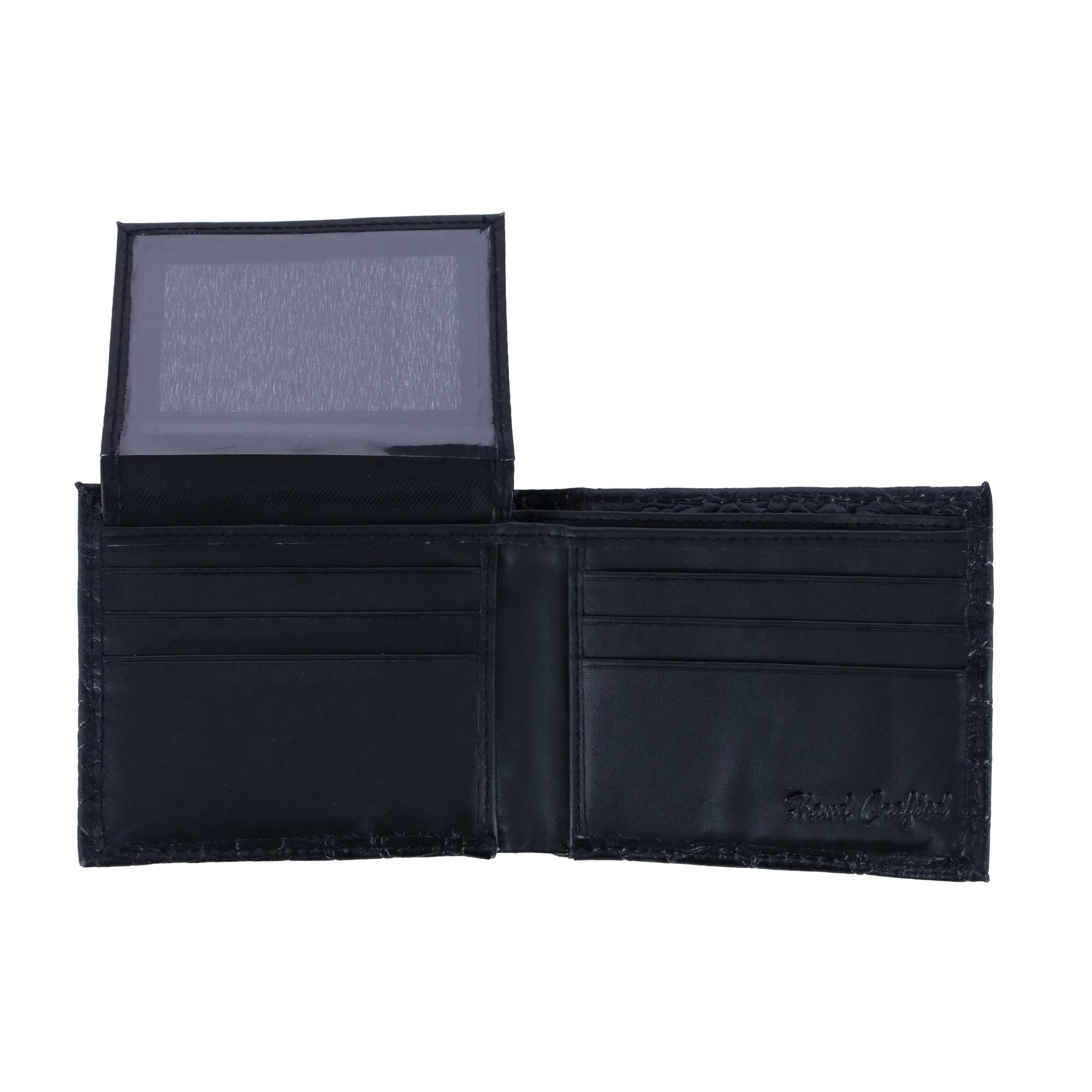 CTM Men's Alligator Print Bifold Wallet