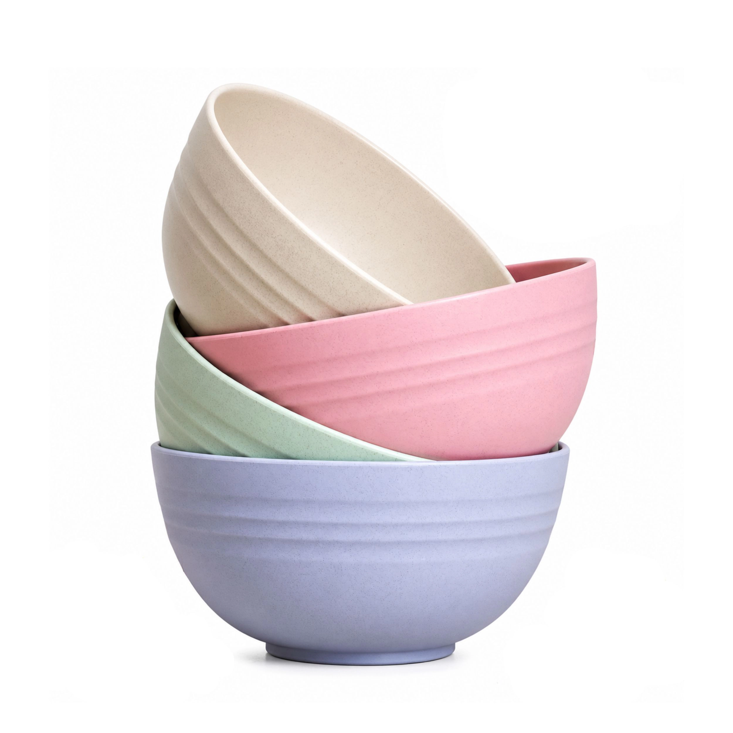 Stock Preferred 24 oz Wheat Straw Cereal Bowls Set of 4