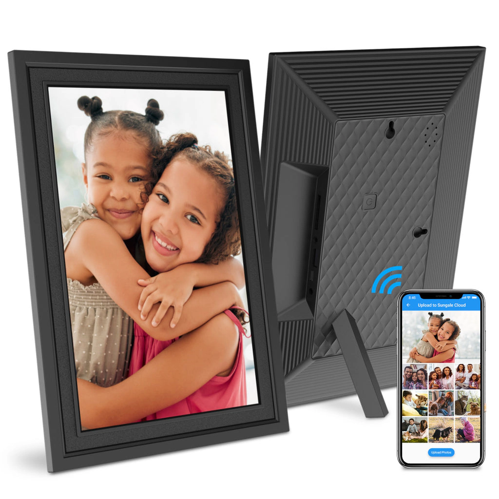 Sungale 10 Inch 1080x800, Easy PhotoShare APP, 20GB Cloud Storage - White Frame