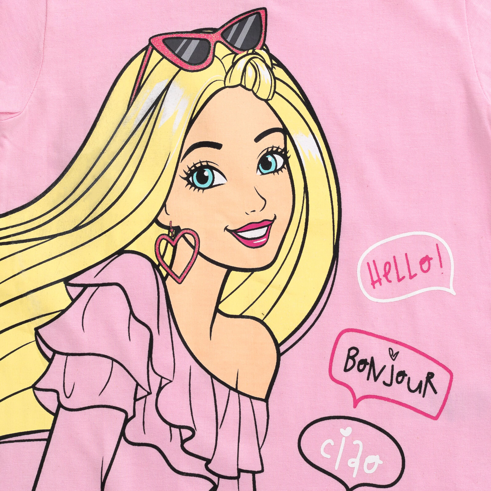 Barbie Girls' 3-Pack Short Sleeve T-Shirts