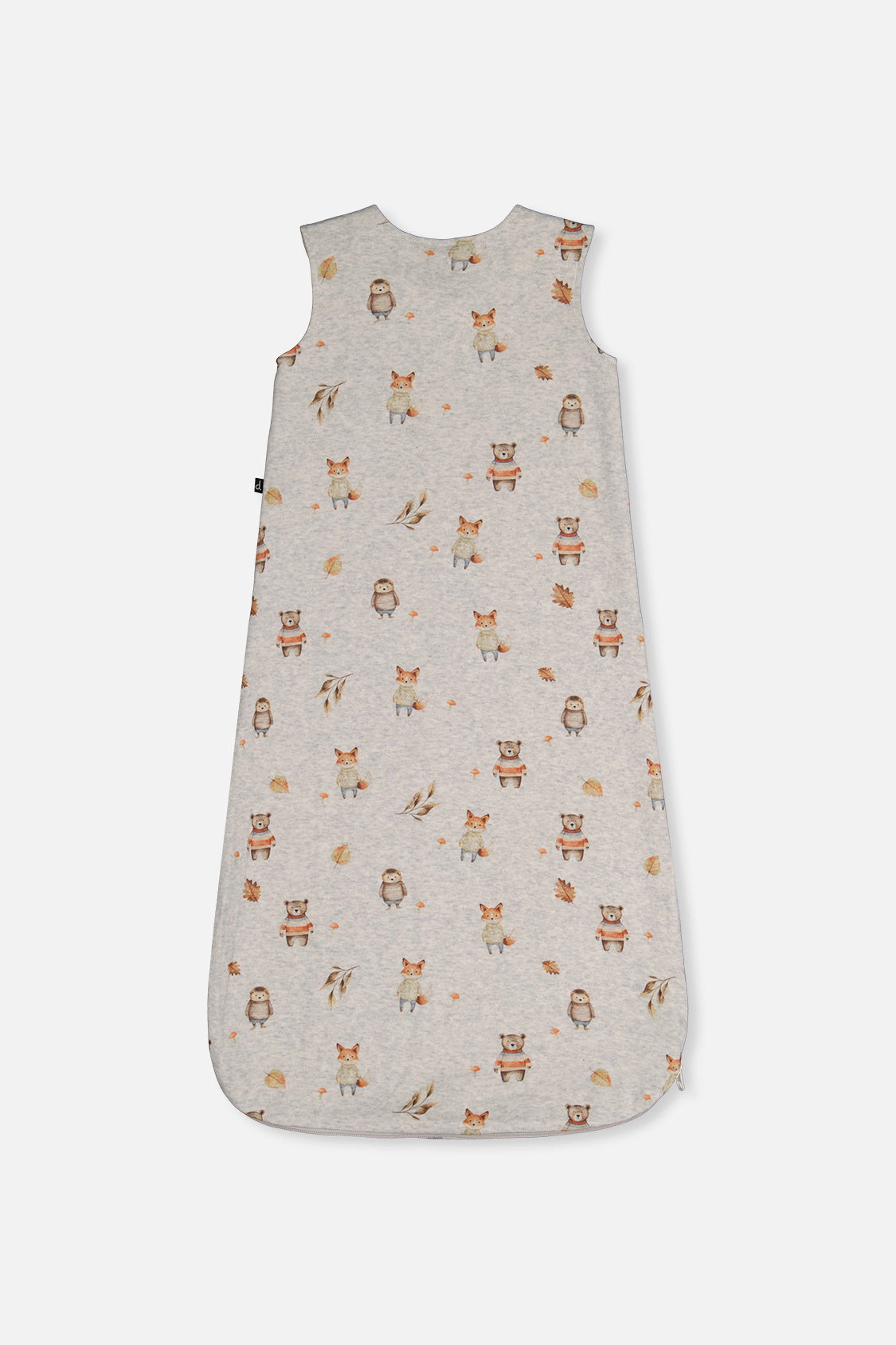 Deux par Boys Organic Cotton Zip Sleep Sack with Woodland Animal Print
