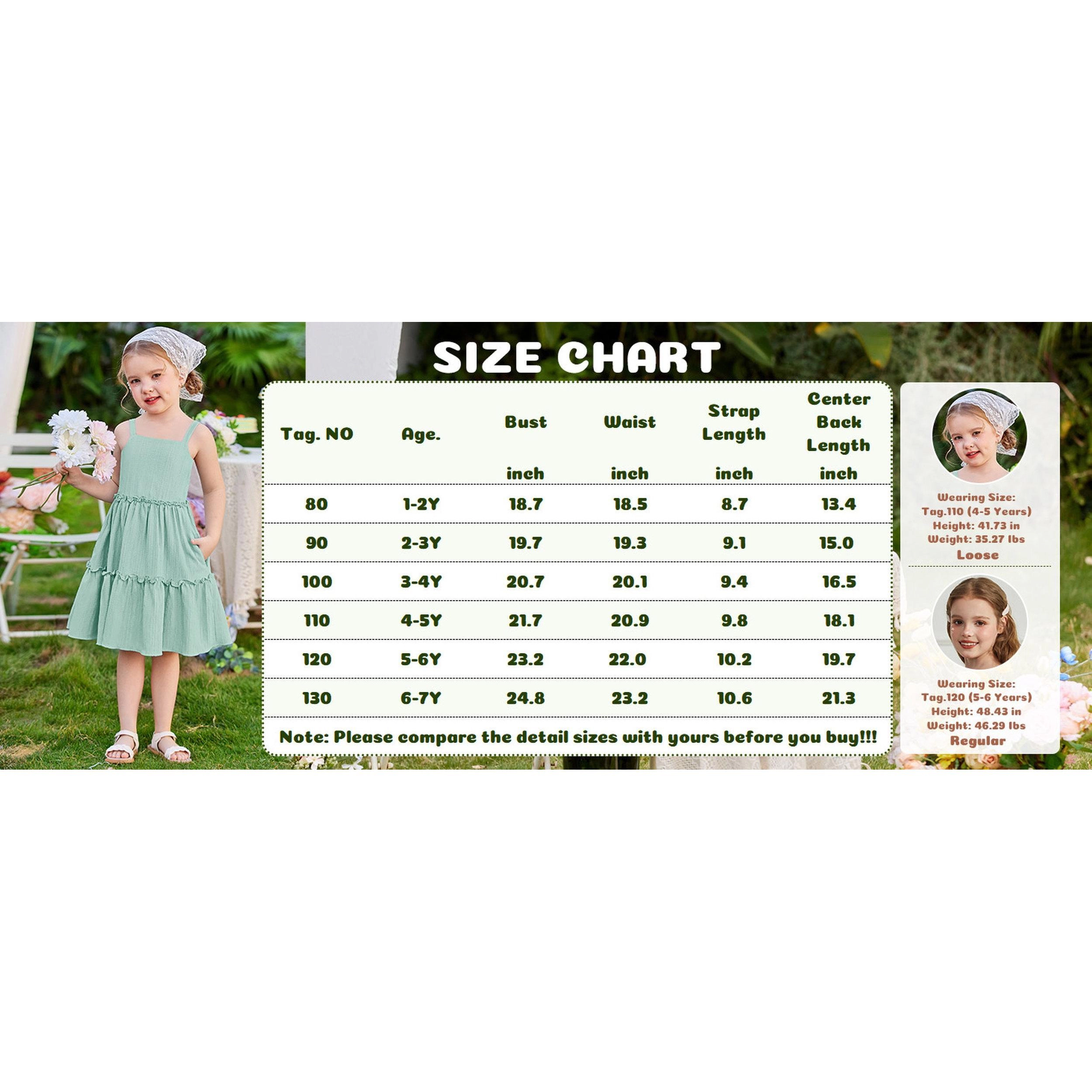 Arshiner Girl's's Spaghetti Strap Boho Sundress