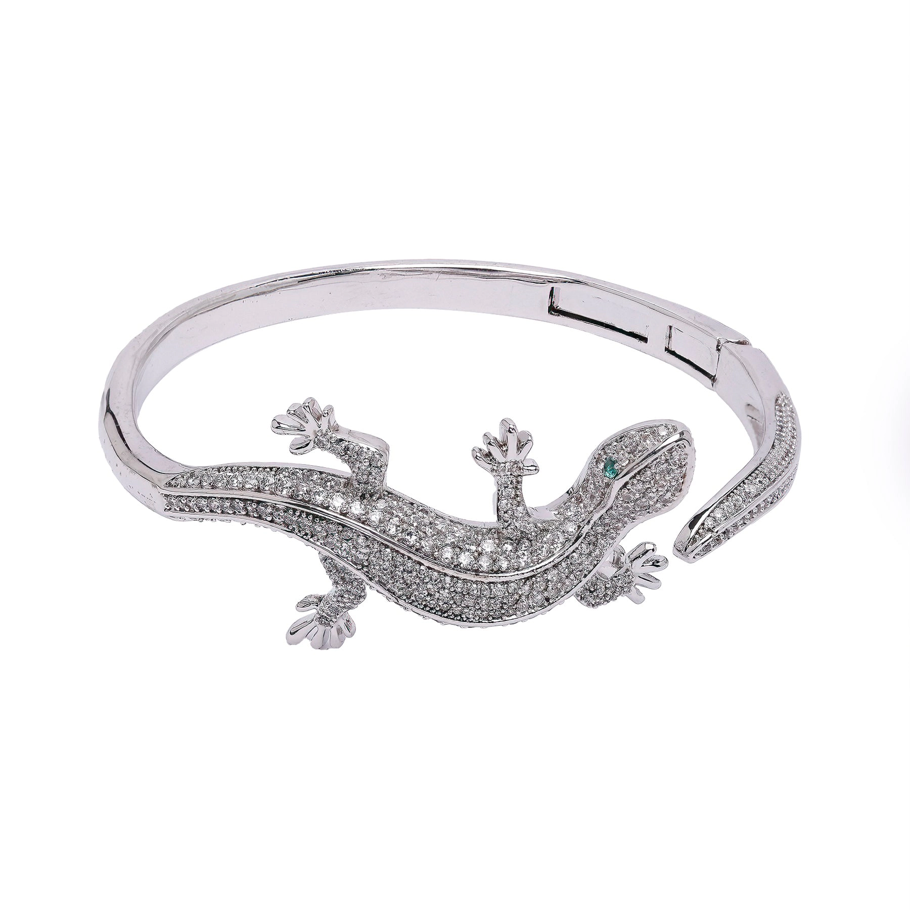 AGP PARIS Womens Diva Lizard Cuff Bracelet