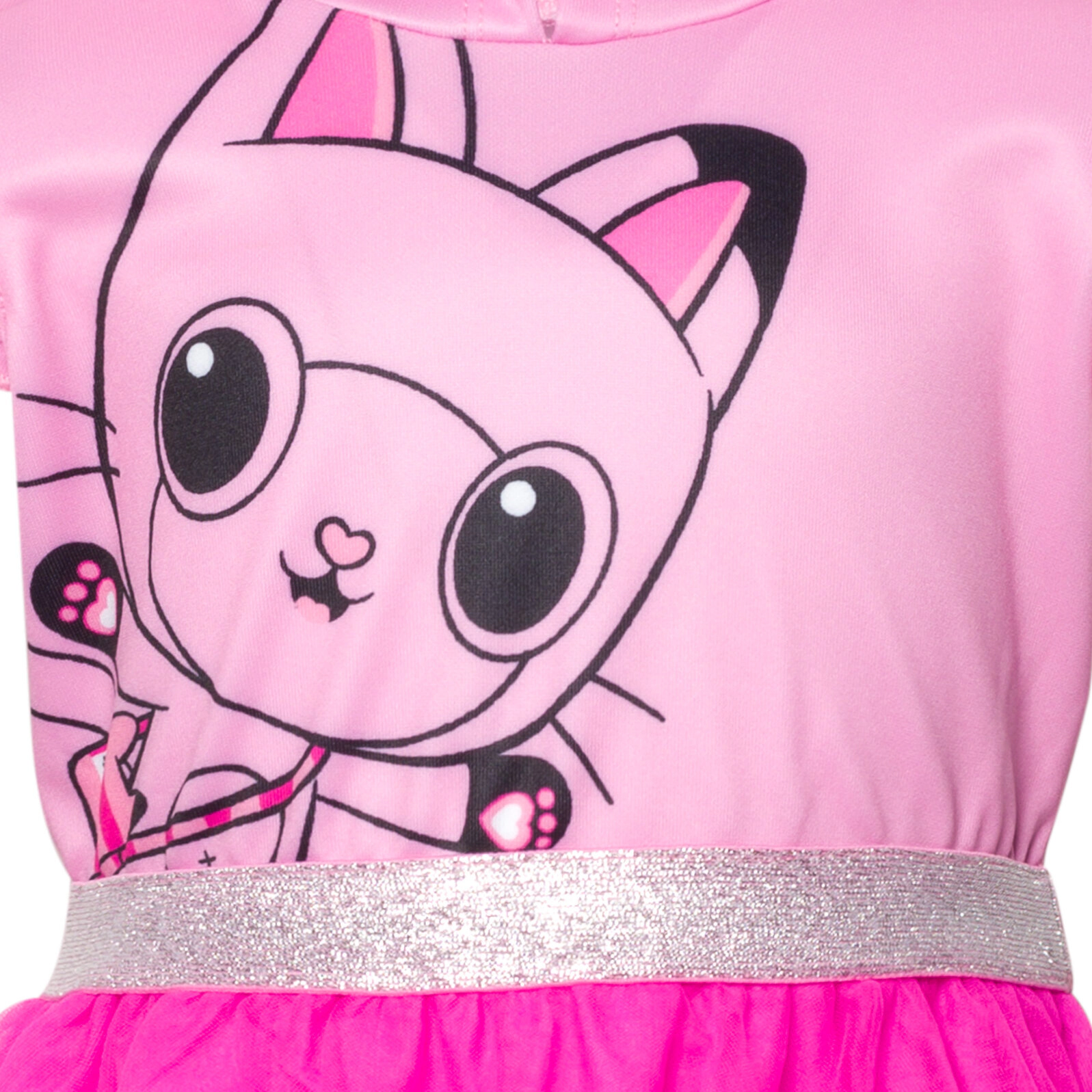 Dreamworks Gabby's Dollhouse Pandy Paws Girls' Cosplay Hooded Tutu Dress