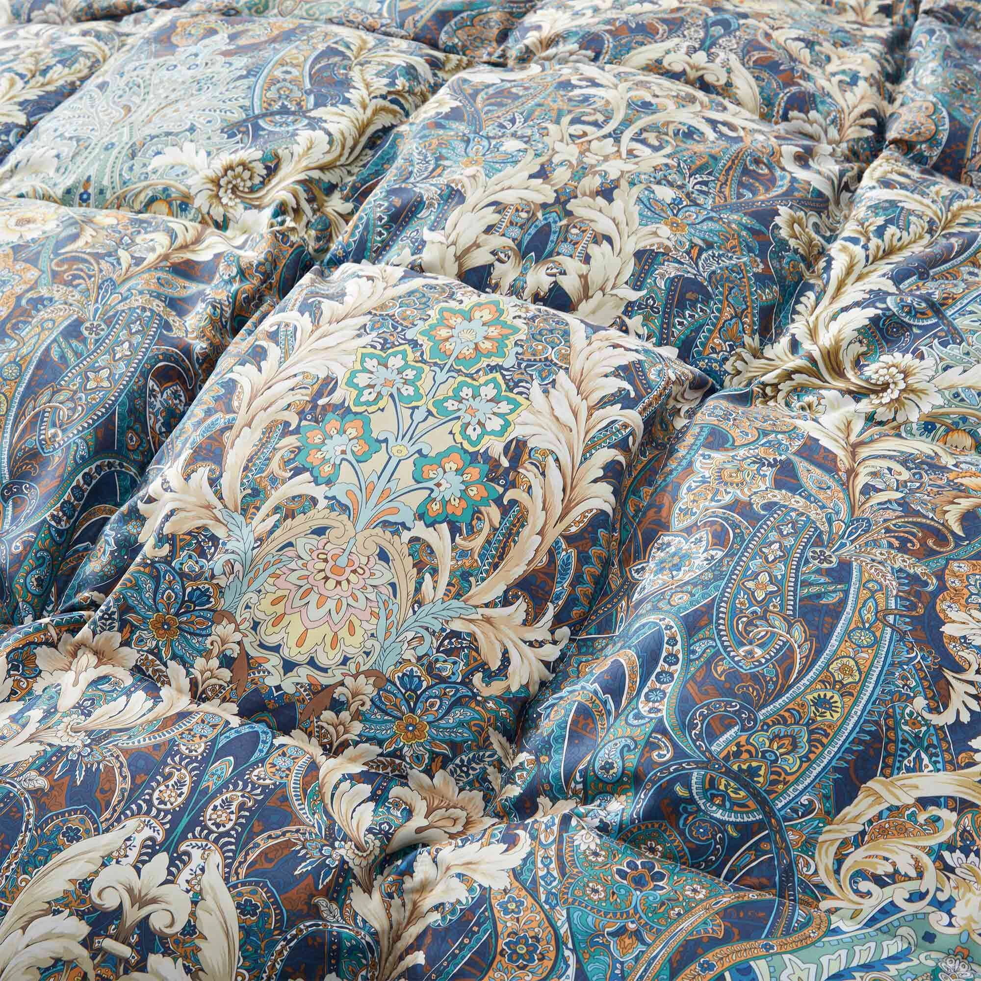PEACENEST Printed Feather Fiber Comforter All Season Soft Duvet Insert