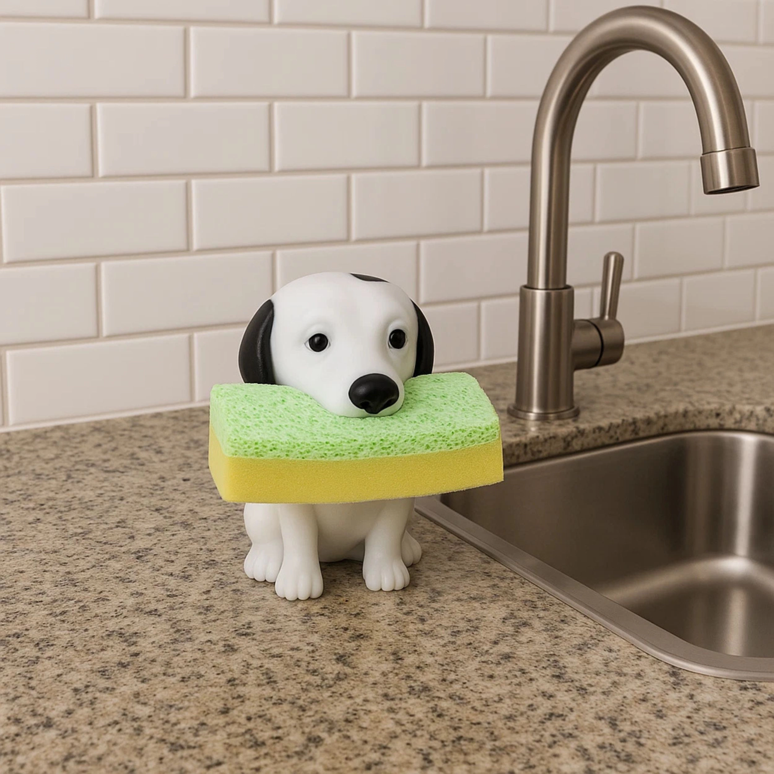 Home Collection Dog Sponge Holder with Cleaning Sponge