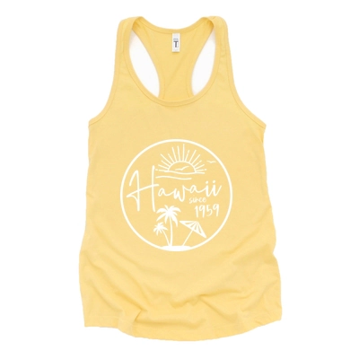 Simply Sage Market - Hawaii Since 1959 Women's Graphic Racerback Tank Top