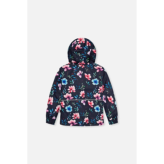 Deux par Deux Girls Floral Print Lightweight Two Piece Chill Snowsuit with Hooded Jacket and Snow Pants