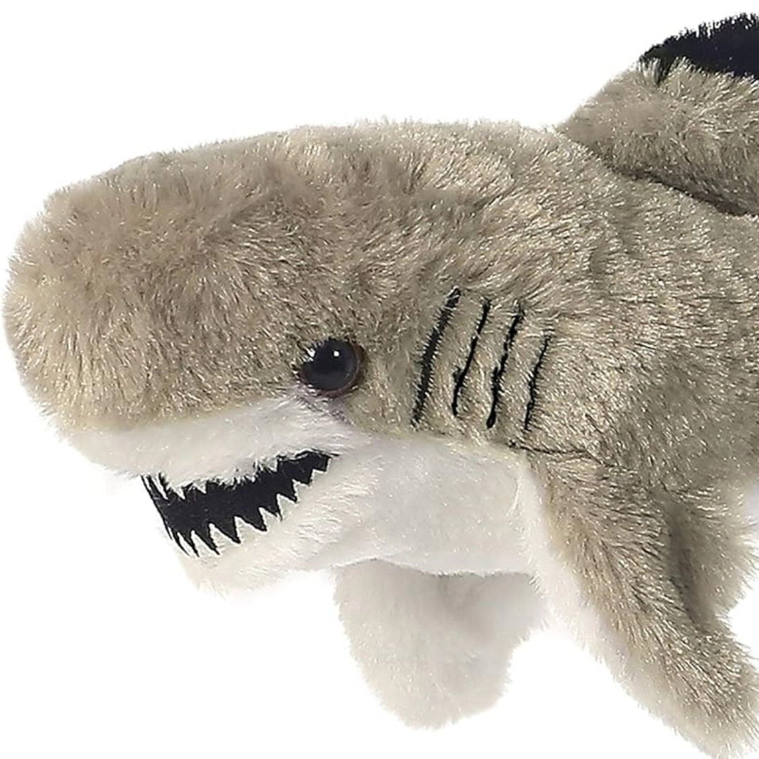 Aurora Mini Flopsie Black-Tipped Shark 8-Inch Stuffed Animal Plush