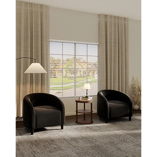 BebreezChic Barrel Accent Chairs Set of 2, Velvet Club Armchairs with U-Shaped Back & Curved Armrests