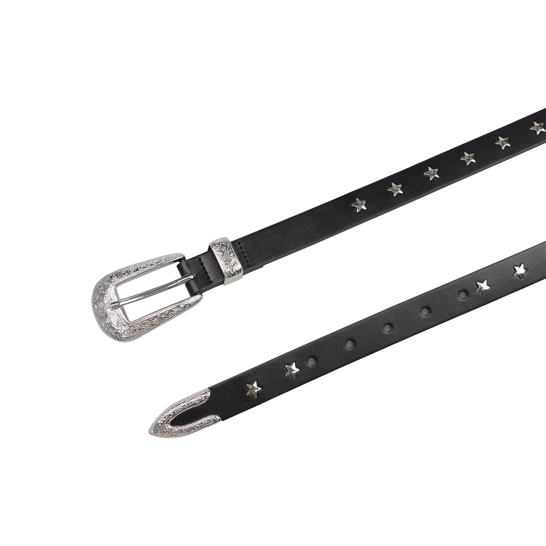 AGP PARIS Black Slim Women's Belt