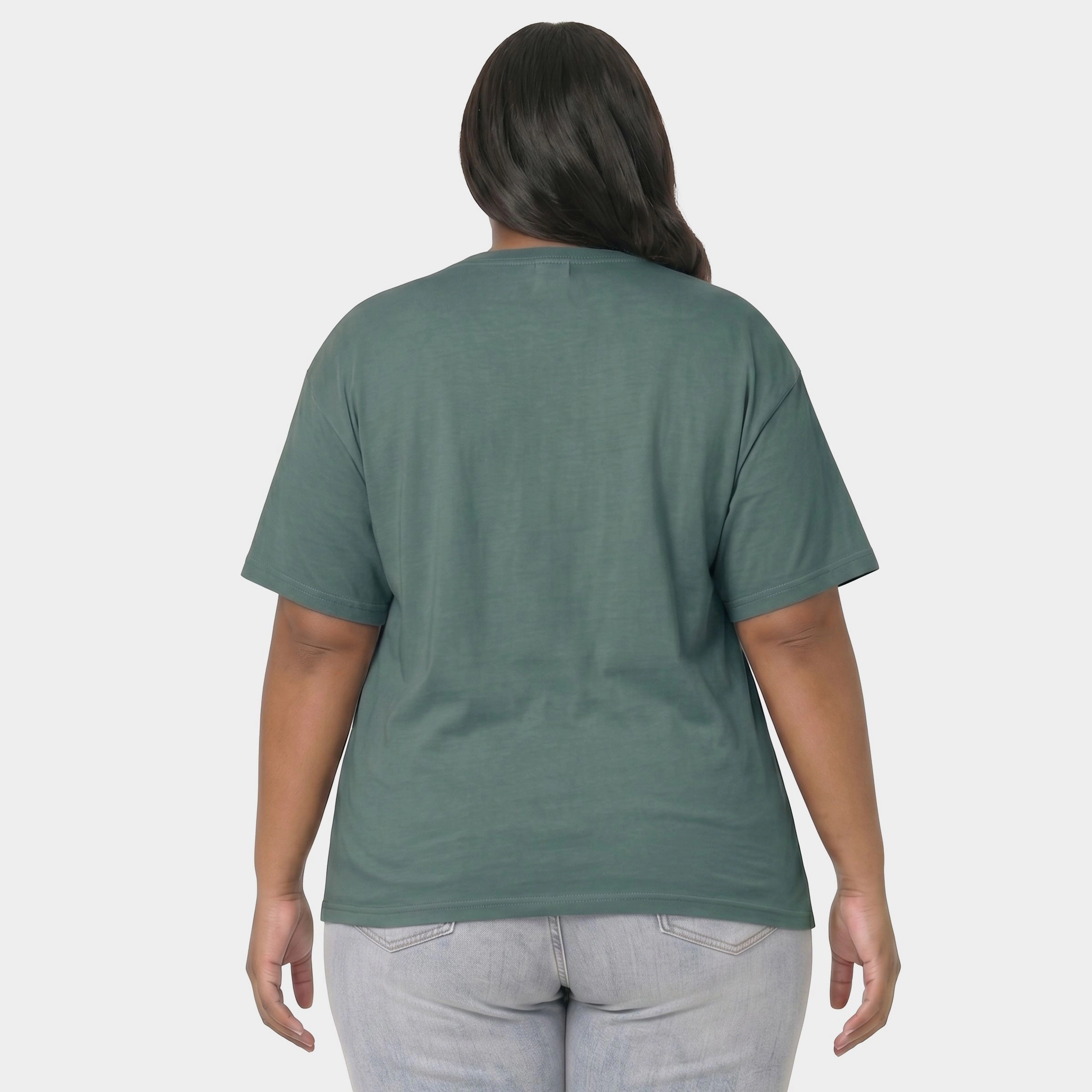 Simply Sage Market - Women's Plus Sized Garment Dyed Graphic T-Shirt Creepin it Real Ghosts