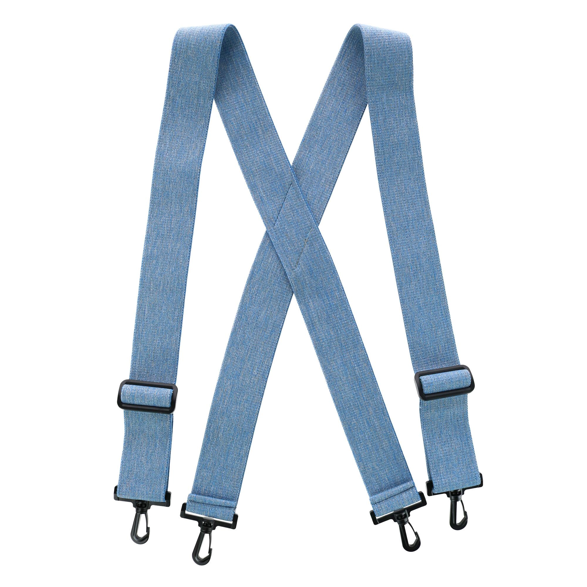 CTM Men's Big & Tall Elastic X-Back Suspenders with Plastic Hook Ends