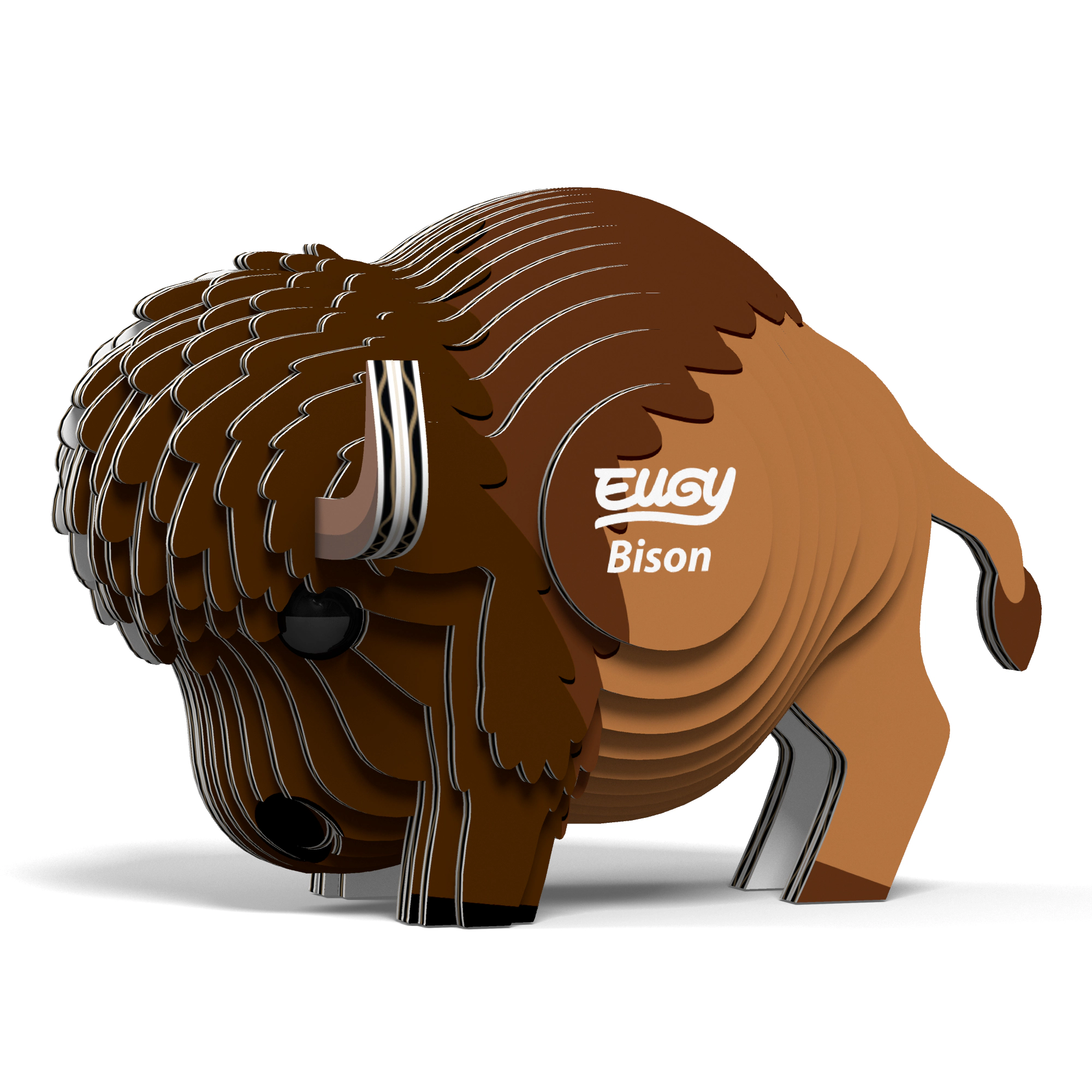EUGY Bison 3D Puzzle - contains 24 puzzle pieces