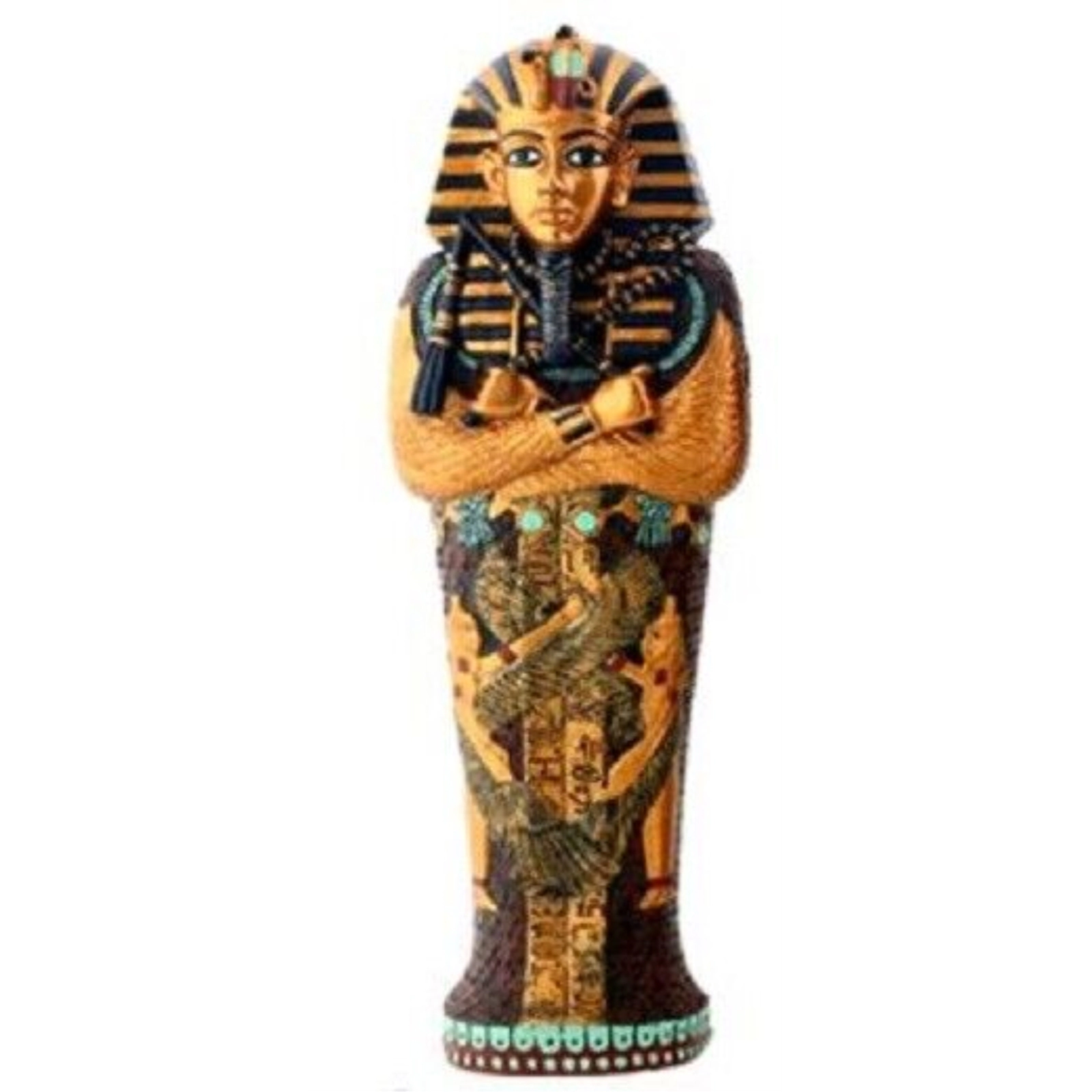 Pacific Giftware Egyptian Pharaoh King Tut in Coffin with Mummy Figurine